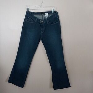 Eddie Bauer Womens 6R Bootcut Jeans Dark Wash Stretch Denim 25" Inseam